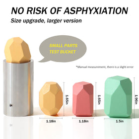 BESTAMTOY wooden stones grain detail highlights natural material and durability