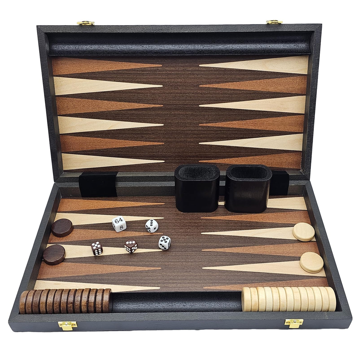 BestCHIC 15-inch folding backgammon board open for smooth, precise moves.