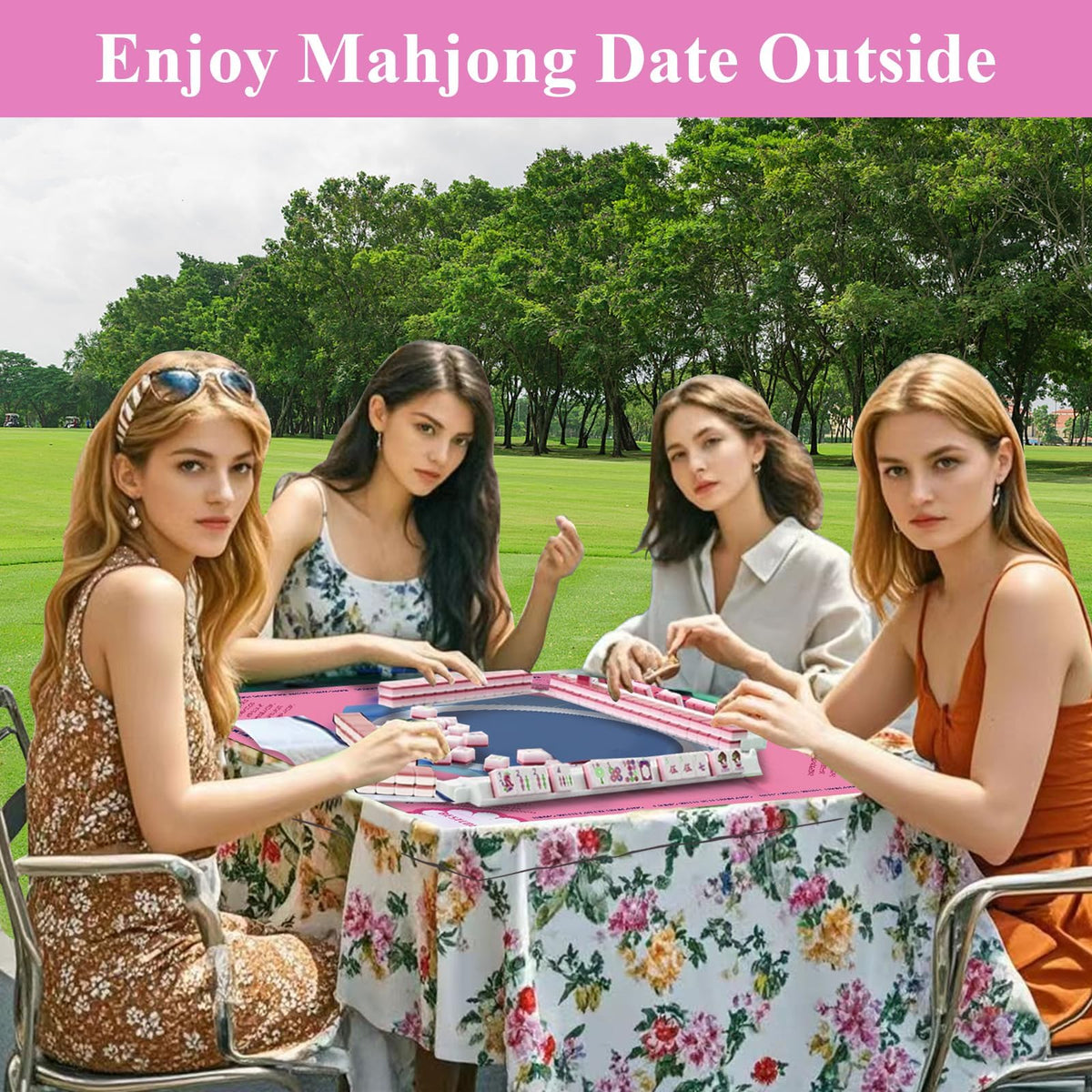 BestCool mat with instructions helps American Mahjong setup.
