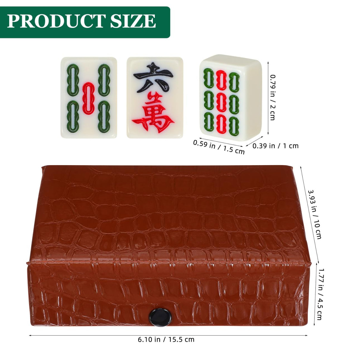 BESTOYARD brown carrying case secures tiles for trips and storage