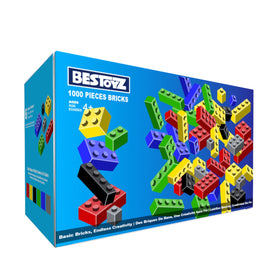 Bestoyz 1000-piece building bricks box for open-ended creativity and hands-on building play