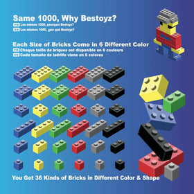 Bestoyz ABS non-toxic BPA-free bricks safe for kids during playtime