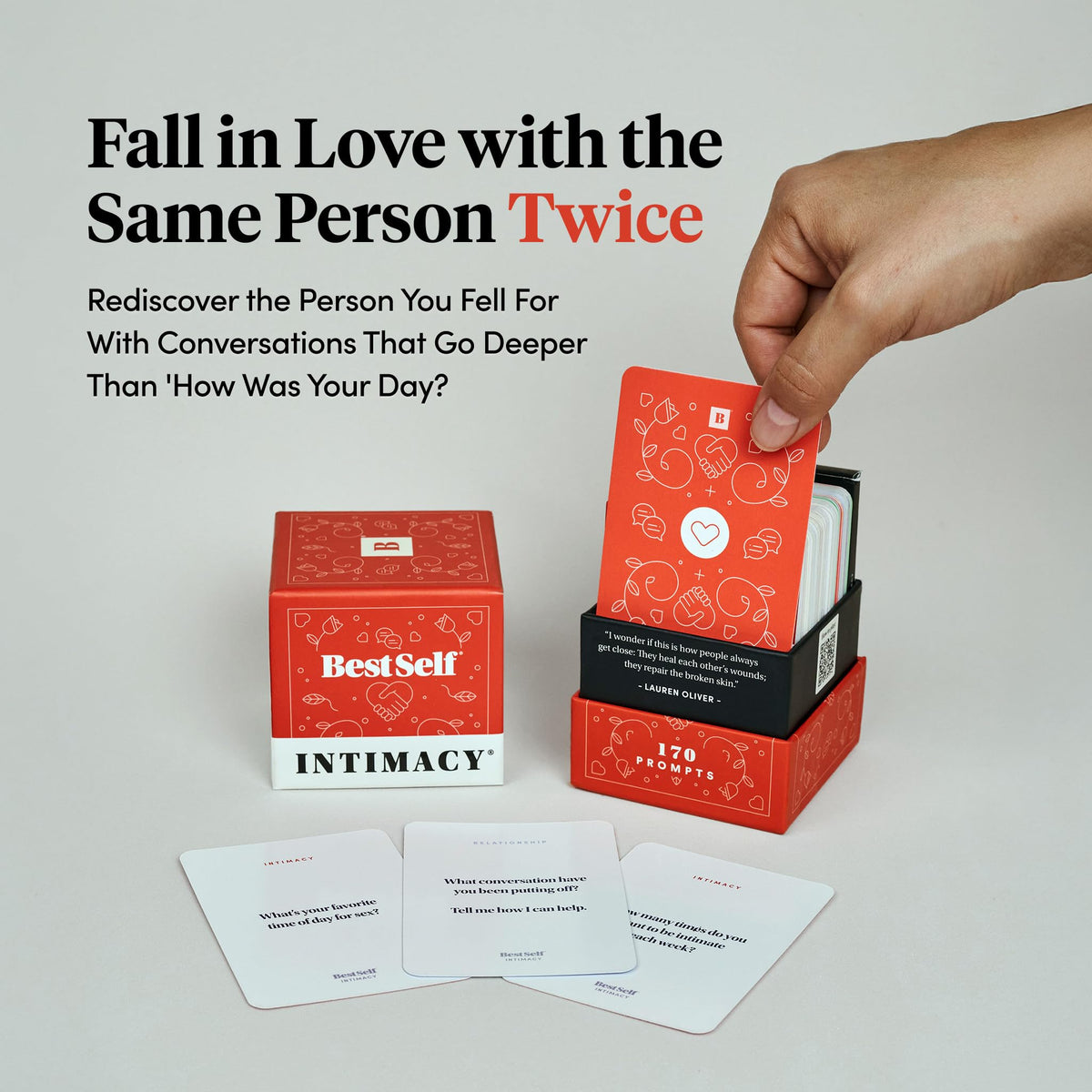 Couples enjoying a game night with BestSelf Intimacy Deck.