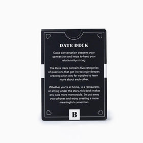 Card spread from BestSelf Date Deck revealing thoughtful prompts for conversation