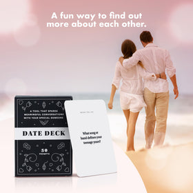 Gift-ready Date Deck box, ideal for anniversaries and special occasions