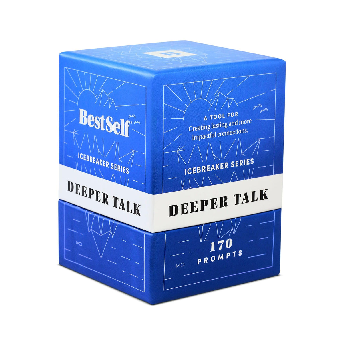 BestSelf Co. Icebreaker Deeper Talk Deck cover to spark meaningful conversations.