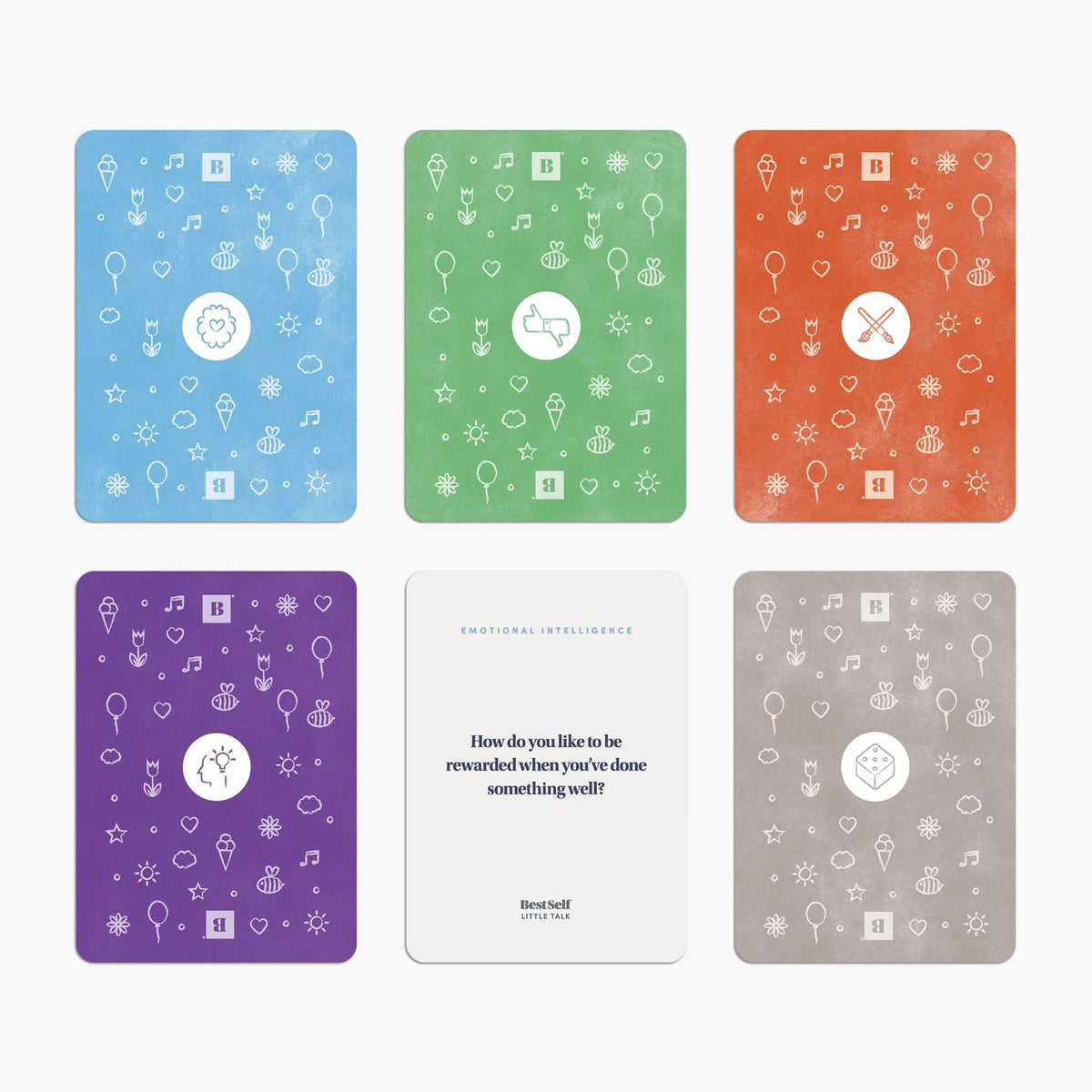BestSelf Little Talk Deck ADHD-tools image suggests supportive prompts for focus.