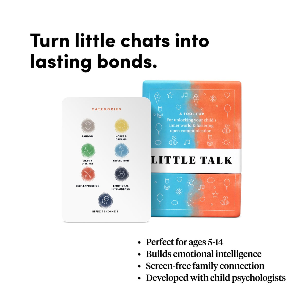 BestSelf Little Talk Deck homeschool-ready image showcases classroom-friendly prompts.