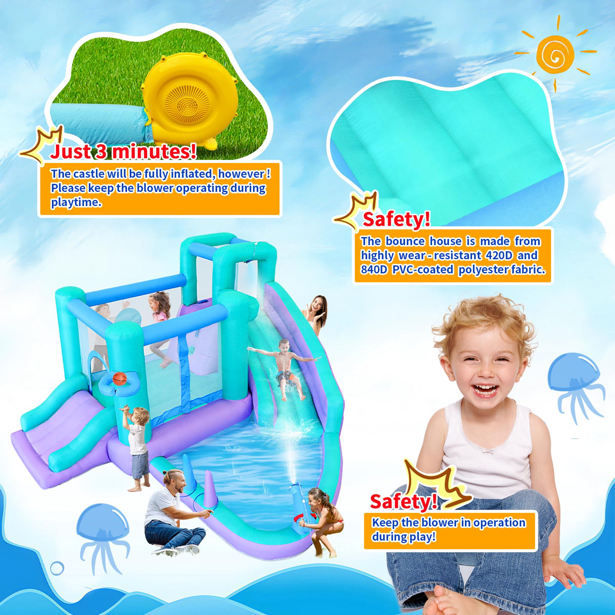 Bestsun basketball hoop adds sport and splash-friendly fun