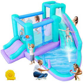 Bestsun inflatable bounce house water slide for backyard fun and safe play
