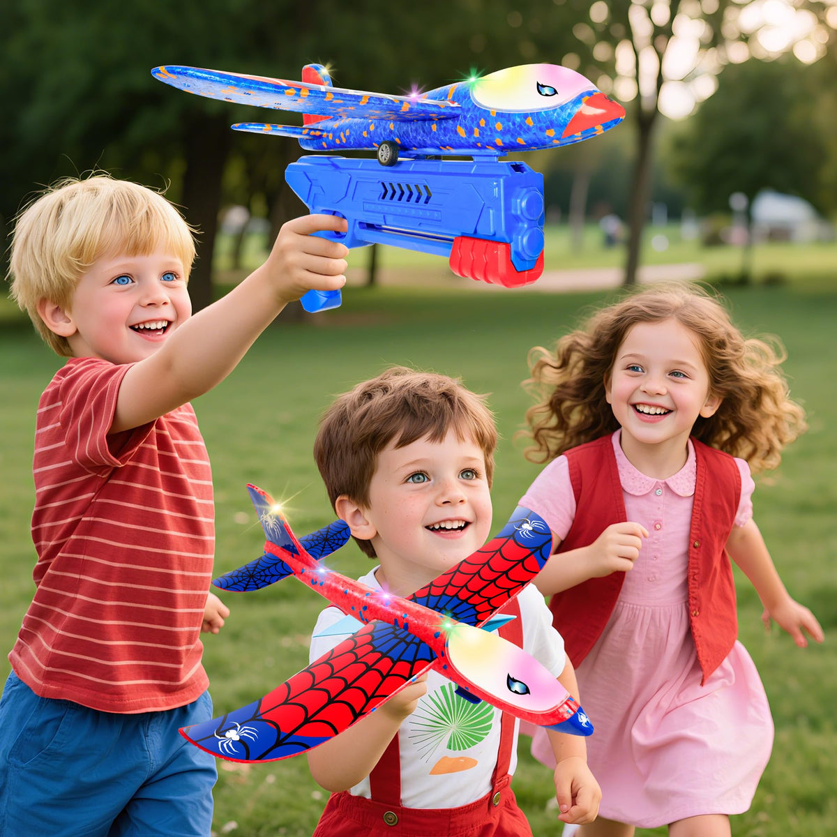 BESTVIVE red LED glider plane for daytime fun