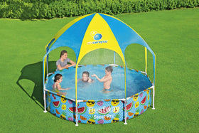Bestway H2OGO canopy with UPF 40+ protection for sunny days.