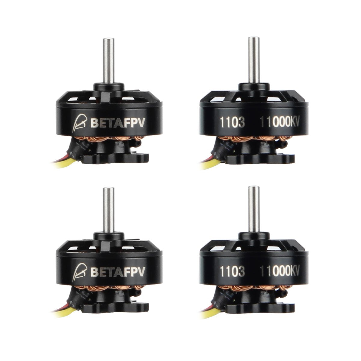 BETAFPV 1103 11000KV motor front view for 2S frames, compact and responsive