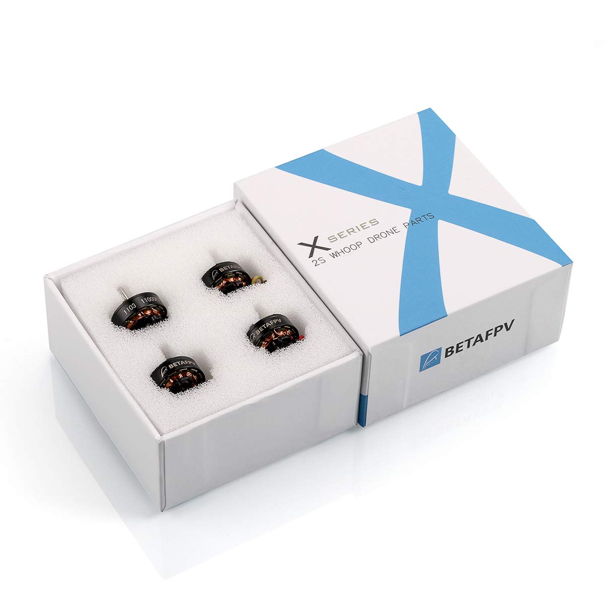 BETAFPV 1103 11000KV motor weight label, 3.25 g per unit
