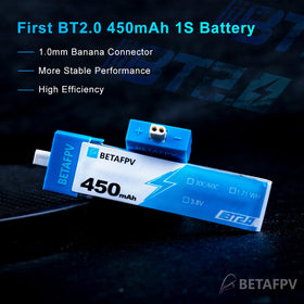BETAFPV BT2.0 450mAh 1S battery BT2.0 connector detail for durable power