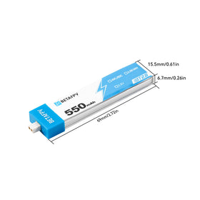BETAFPV BT2.0 550mAh 1S battery puffing warning and safety guidance