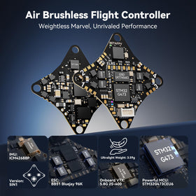 BETAFPV ELRS V3 Air65 FC PCB highlights 5IN1 flight controller integration