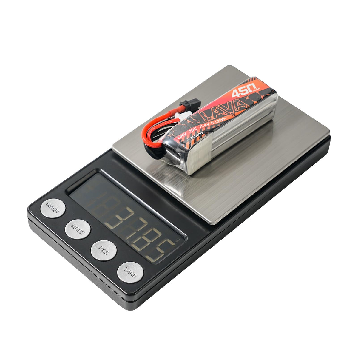 BETAFPV Lava 450mAh 3S battery pack, two-pack convenience for sessions.