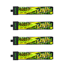 BETAFPV Lava II 1S 680mAh battery compact for micro drones with stable power.