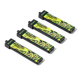 BETAFPV LAVA II 580mAh 1S battery front view for Tiny Whoops with compact build.