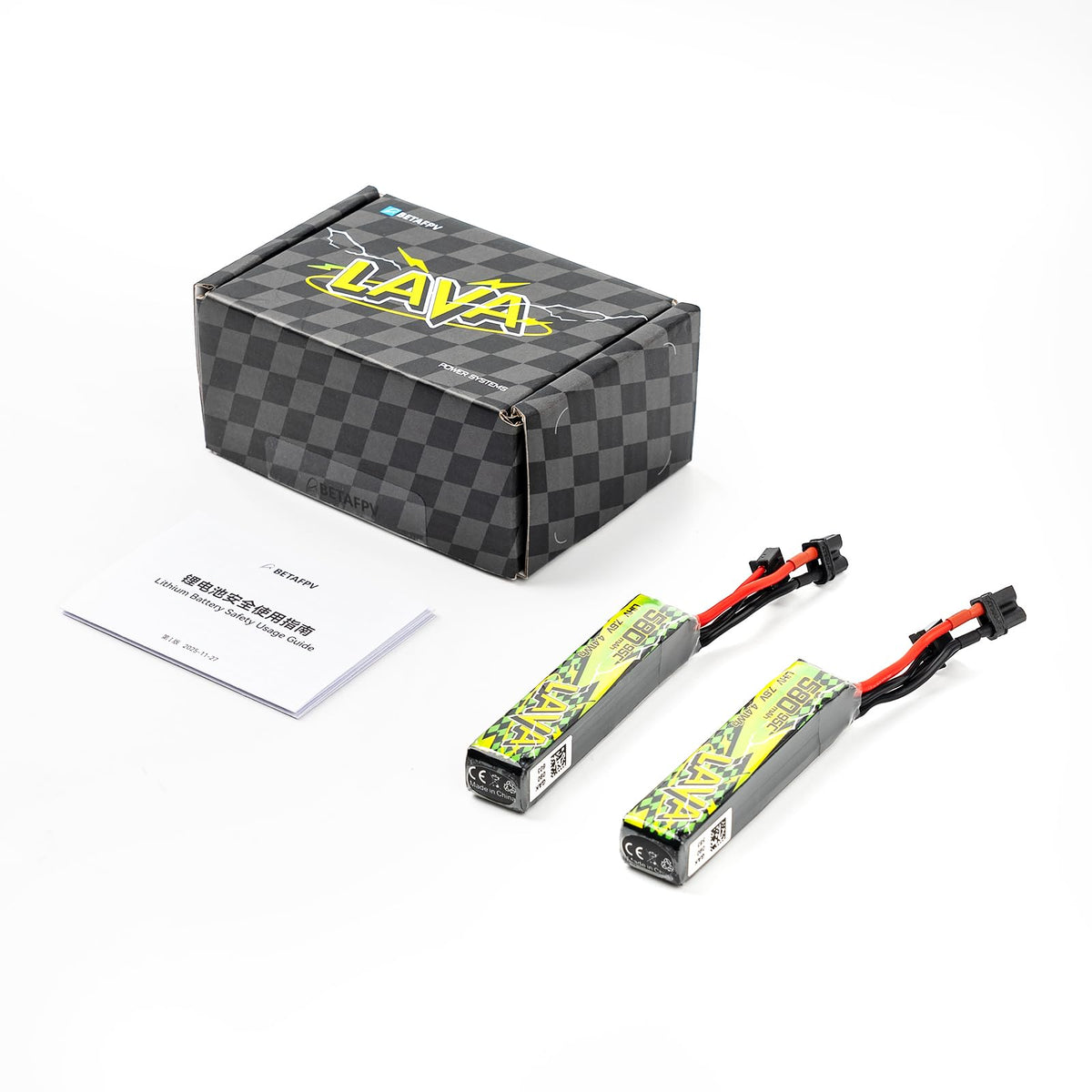 BETAFPV Lava II warning and care tips for safe charging.