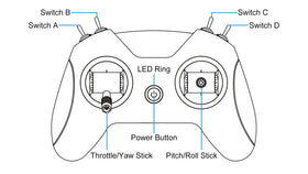 BETAFPV LiteRadio 2 SE built-in battery supporting long FPV sessions.