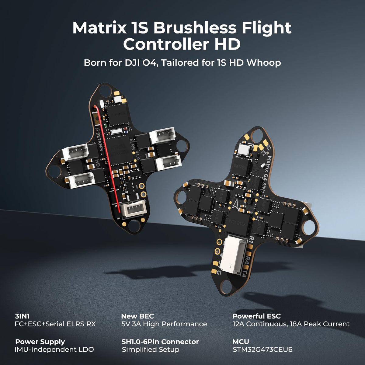 BETAFPV Meteor75 Pro O4 Air Unit attachment enables stable HD transmission