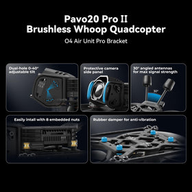 BETAFPV Pavo20 Pro II camera tilt mechanism enables precise angles