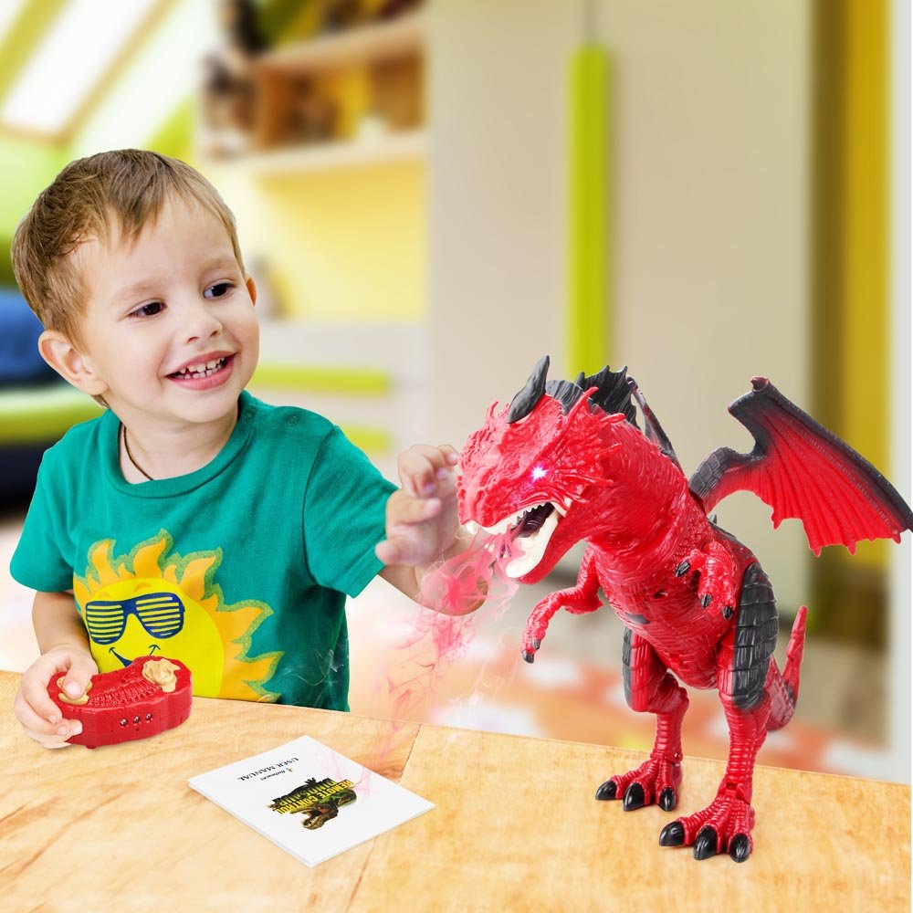 Betheaces red dragon remote 18-5 inch large size for immersive play