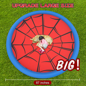 Betheaces splash pad constructed from 0.55mm PVC for durability and long summer use.