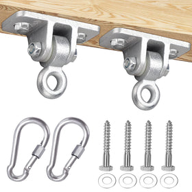 BETOOLL swing hanger mounted on a wood beam for outdoor use.
