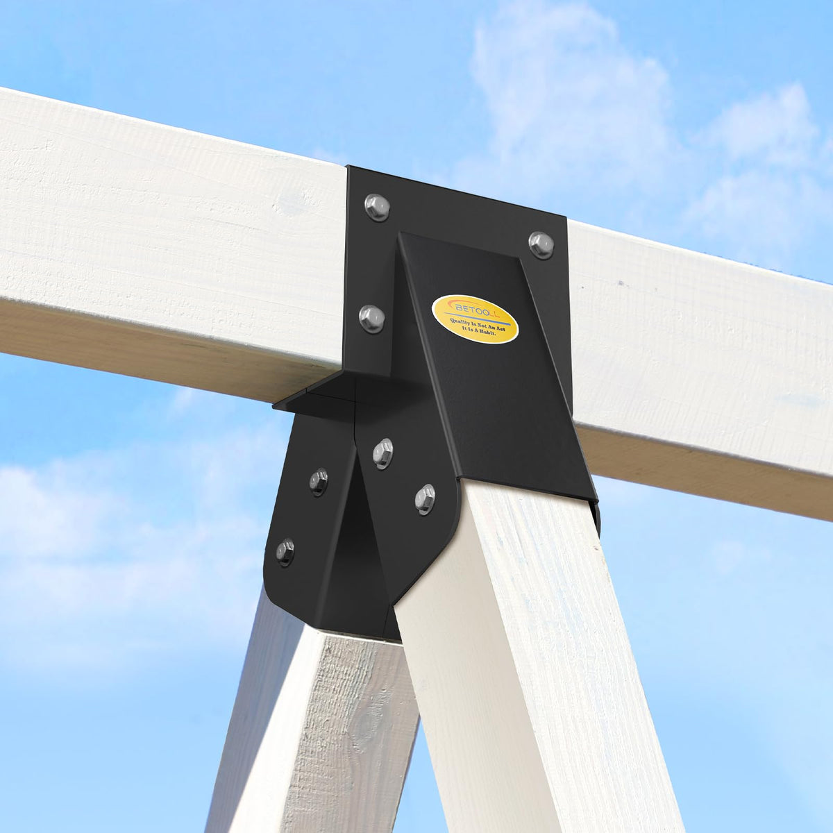 BETOOLL 4x4 support legs close-up illustrating added stability for the A-frame