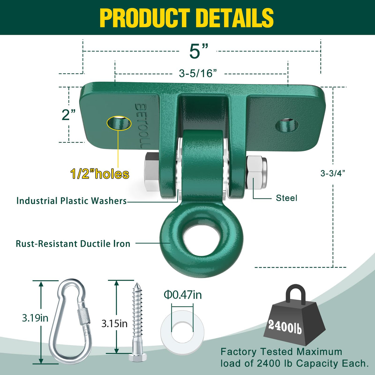 BETOOLL A-frame brackets installation guide for secure mounting
