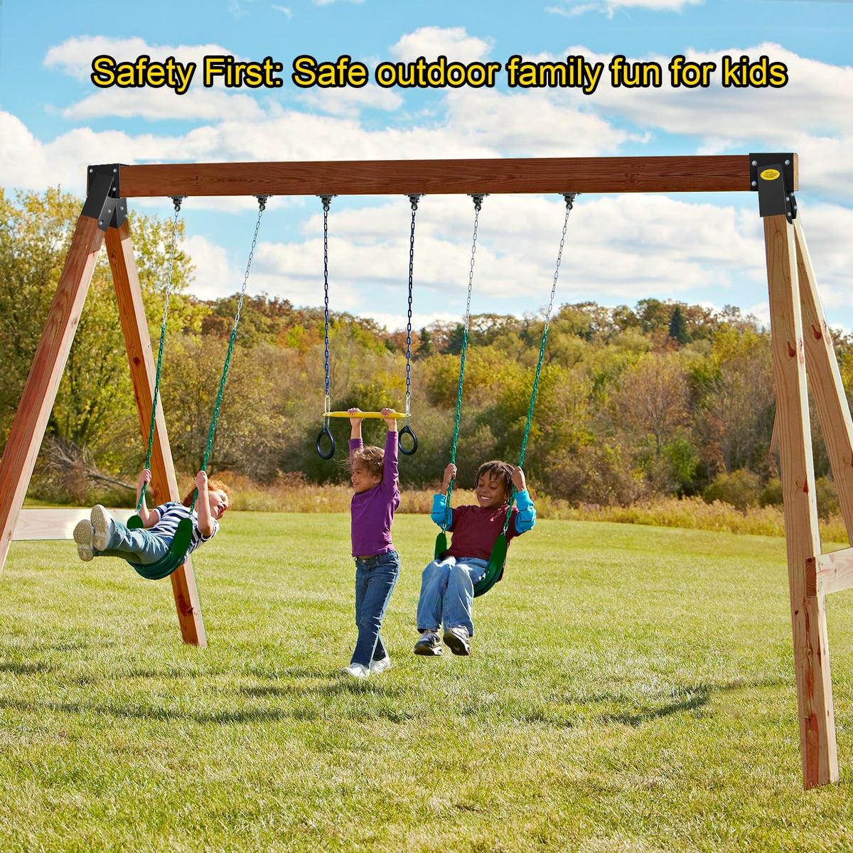 BETOOLL crossbeam option adds extra stability for swings.