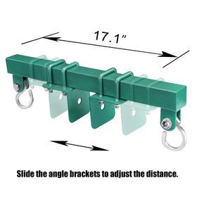 Betooll glider swing brackets on a 4x6 beam for compatibility