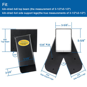 BETOOLL hardware kit includes brackets, screws, and washers for quick assembly.