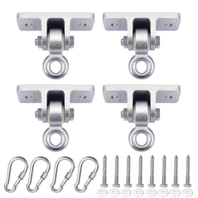 BETOOLL heavy-duty swing hangers set of 4 for indoor or outdoor use with quiet operation.