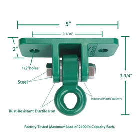 BETOOLL installation kit with screws washers and hooks for wood beams