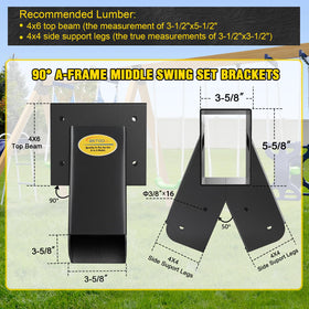 BETOOLL middle bracket in action supports center connection for safer swings