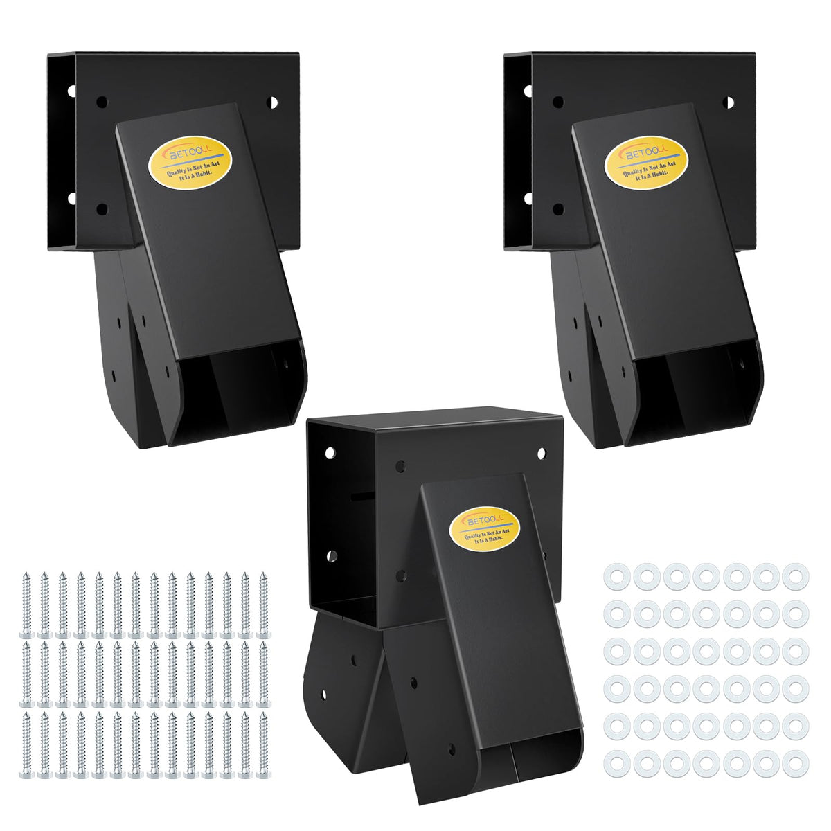 BETOOLL A-frame swing brackets provide sturdy support for backyard playgrounds