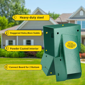 BETOOLL green-coated steel promises corrosion resistance and a sleek play area.