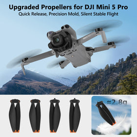 Betschkim DJI Mini 5 Pro propellers—low-noise design for quieter flights and steadier footage.