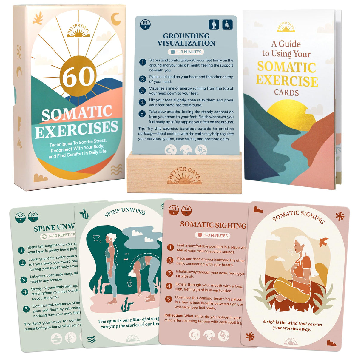 Better Days 60 Somatic Cards cover image for mood regulation exploration