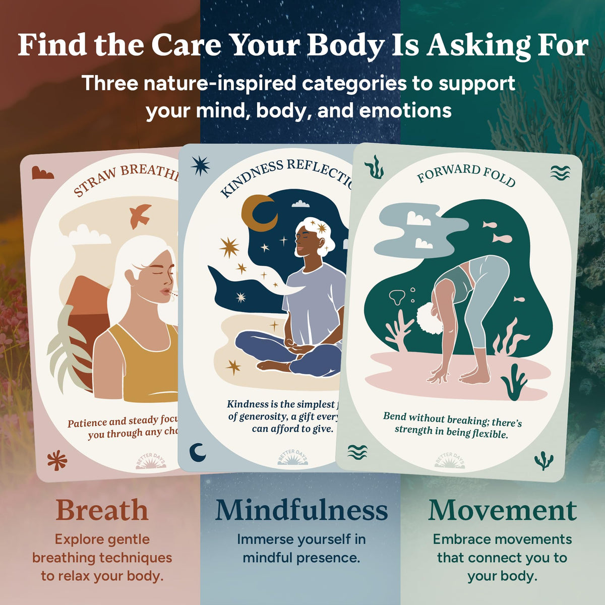 Better Days 60 Somatic Cards vagus nerve focus card promotes calm regulation