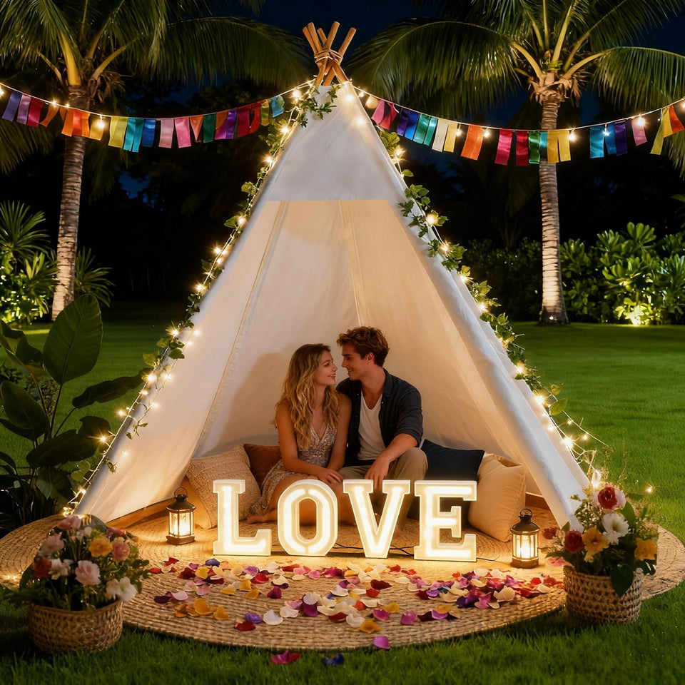 Betterhood 7 ft Large Teepee Tent inside view, spacious for adults and kids.