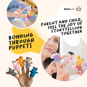 BETTERLINE Story Time Finger Puppets bird puppet, perfect for sentence building during play.