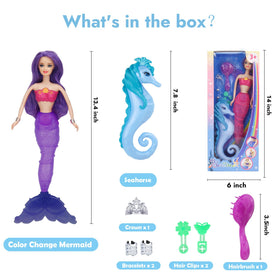 BETTINA 12-inch mermaid gift set ideal for birthdays and holidays