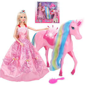 BETTINA Magical Light Unicorn in pink glow for magical evenings