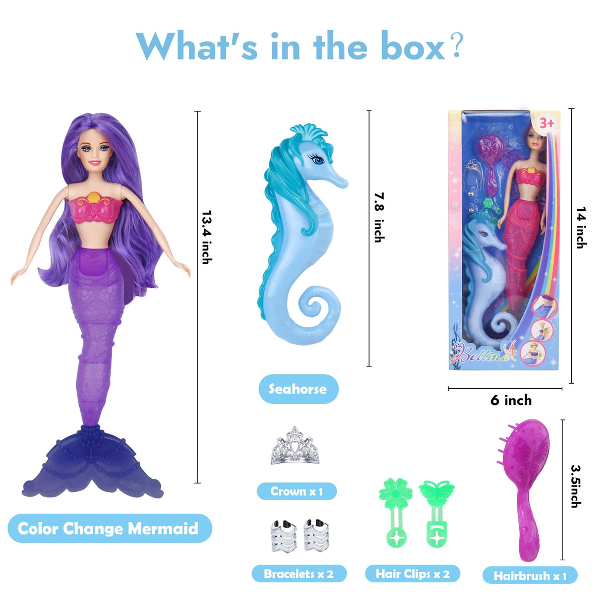BETTINA Color Change Mermaid Set offers delightful gift options for mermaid lovers
