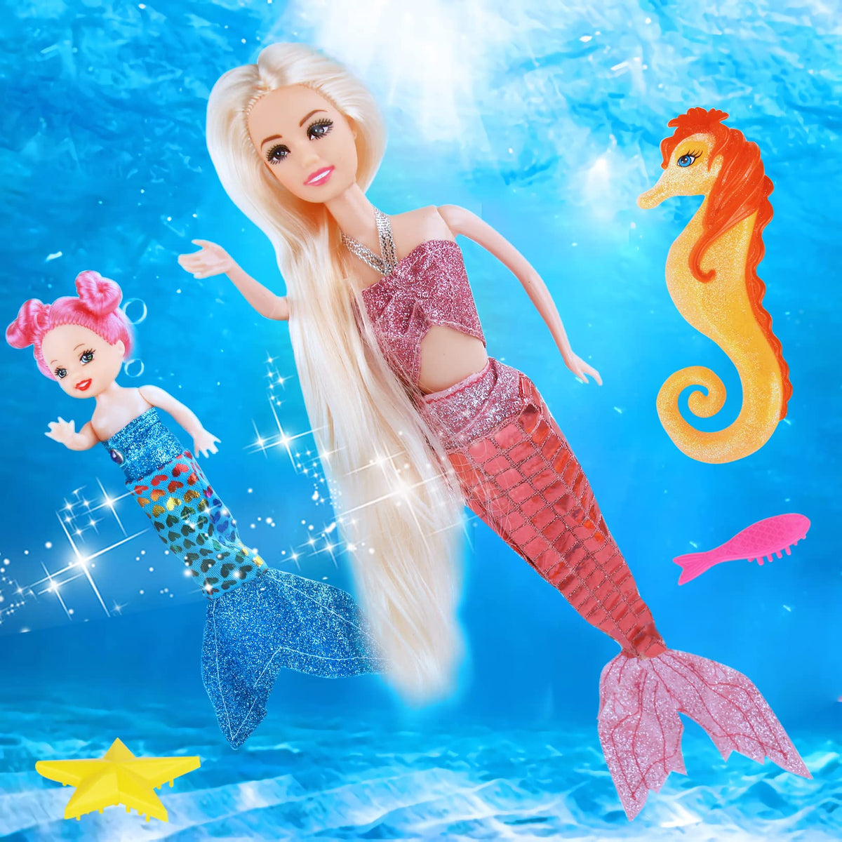 Bettina 3'' mermaid accessory sparks mini sea adventures.